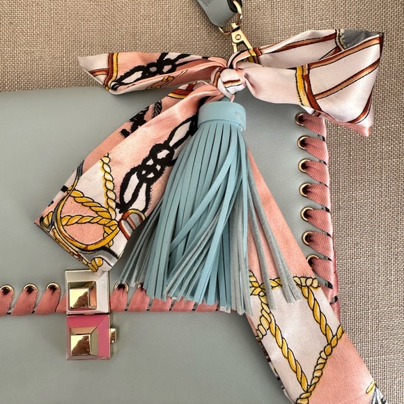 Browns Baby Blue & Pink Leather should Bag - Picture 7 of 8